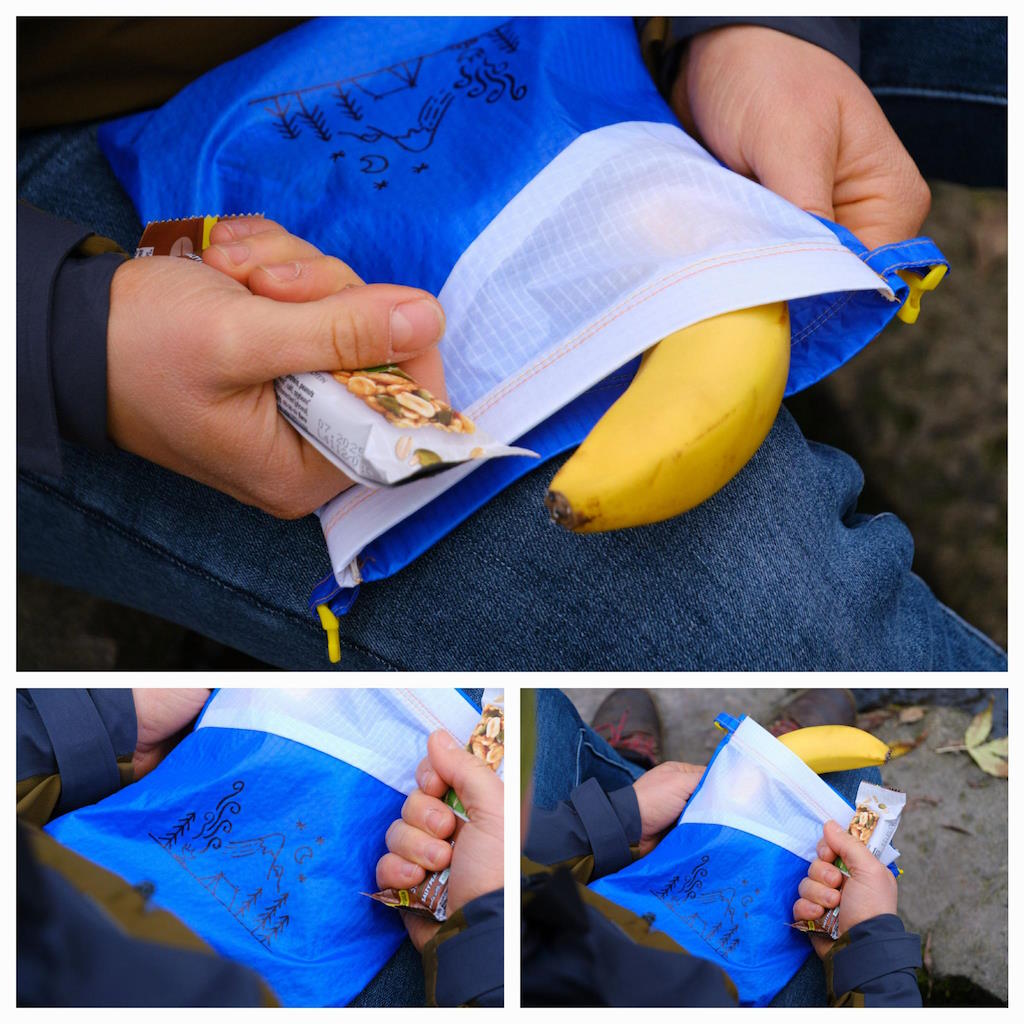 Unsere ultraleichten Featherbags sind perfekt als Lunchpaket